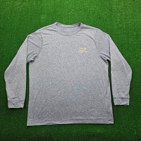 Vineyard Vines Other - Vineyard Vines‎ Performance Tshirt Mens XL Blue Long Sleeve Whale Graphic Tee